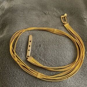 Vintage Motion East Gold Stretch Multi-Strand Belt